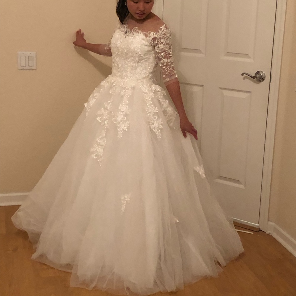White princess wedding dress